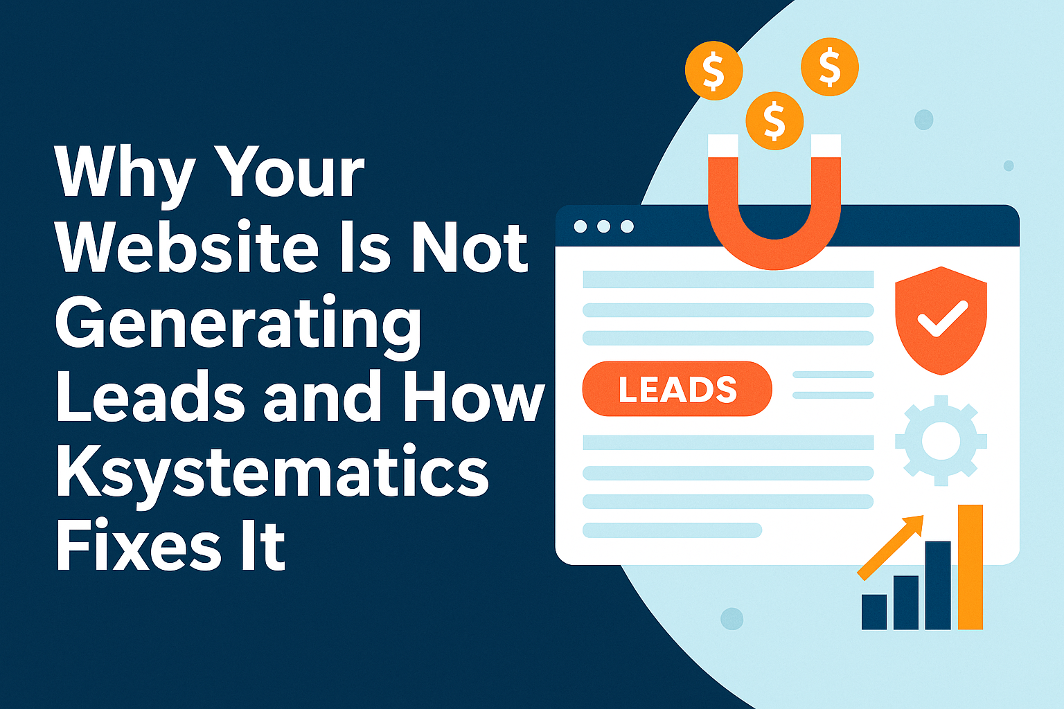Why Your Website Is Not Generating Leads and How Ksystematics Fixes It