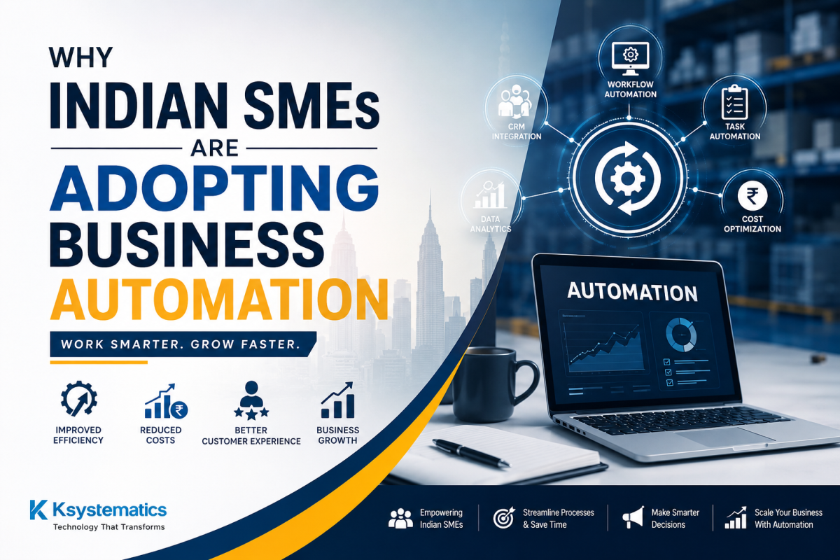 Why Indian SMEs Are Adopting Business Automation: The Key to Faster Growth and Higher Efficiency In today's competitive business environment, Indian Small and Medium Enterprises (SMEs) are constantly looking for ways to improve efficiency, reduce operational costs, and deliver better customer experiences.